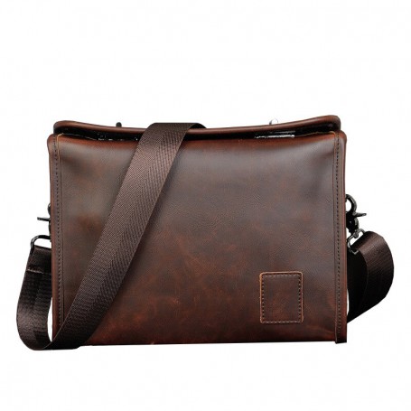 crossbody bag men's casual retro shoulder messenger bag double twist lock design trend bags briefcase