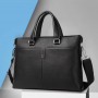 Leather Men's briefcase leather one shoulder leisure business computer bag large capacity handbag business brand