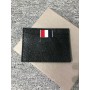 Card Holder Luxury Brand Concise Black Leather Fashion