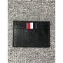 Card Holder Luxury Brand Concise Black Leather Fashion