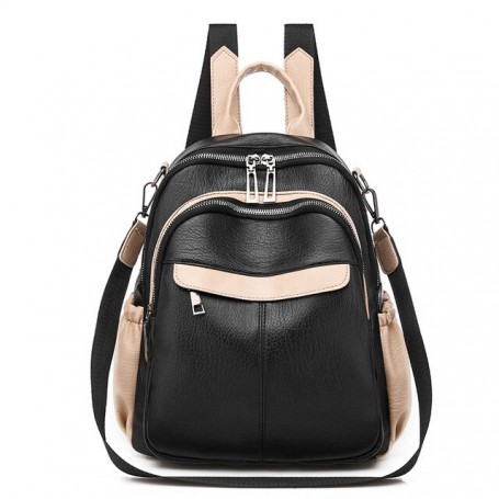 Women's Soft Leather Backpack Vintage Casual Bag