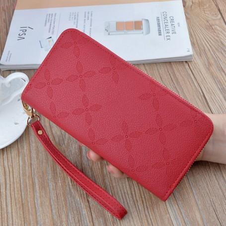 Women's Long Wallet Double Zipper Design Large Capacity