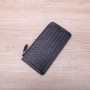 Women's Woven Sheepskin Wallet Long Ultra-Thin Simple Holder Pouch