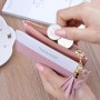 Women's Wallet Zipper Pu Leather Mini Key Chain