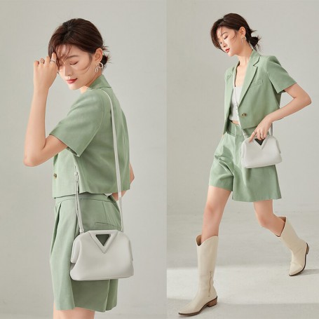 Women's Brand Calfskin Soft Leather Shoulder Handbag