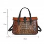 Women's Handbag Embossed Crocodile Texture Leather Shoulder Bag