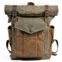 Men's/Women's Tarpaulin Canvas Backpack Oil Wax Cloth Bag
