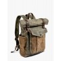 Men's Luxury Vintage Canvas Backpack Oil Wax Waterproof Bag