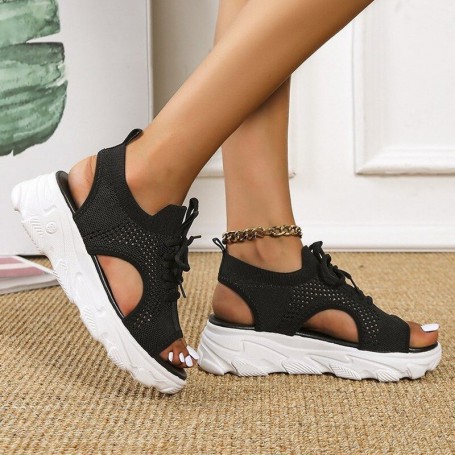 Waterproof Sandals Women Breathable Large Size Sneakers Casual Platform Open Toe Shoes Fashion Platform Sandals 42