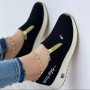 New Zipper Women's Sports Single Shoes Flat Bottomed Pointed Casual Fashion Design Large Women's Shoes Sneakers