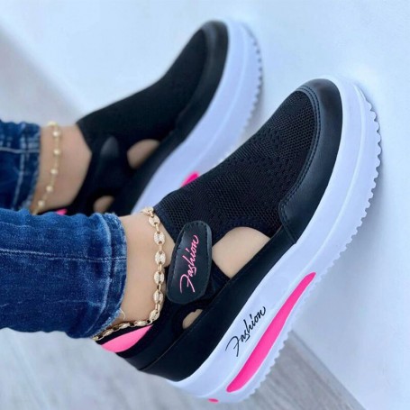 Sneakers Women Tennis Shoes Casual Breathable Mesh Platform Hollow Out Shoes