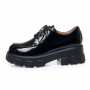 Shoes Loafers Women Platform Genuine Leather Ladies Casual Shoes Lace Up British Style