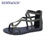 Strappy flat sandals women soft-soled comfortable and lightweight soft-soled sandals Women's slip-on shoes zapatos mujer verano