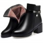 Large Size Non-slip New Genuine Leather Women's Short Boots
