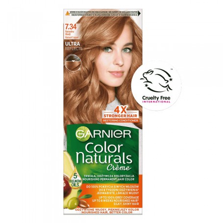 Color Naturals Creme krem koloryzujący do włosów 7.34 Natural