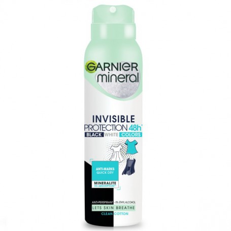 Mineral Invisible Protection Clean Cotton antyperspirant spray 1