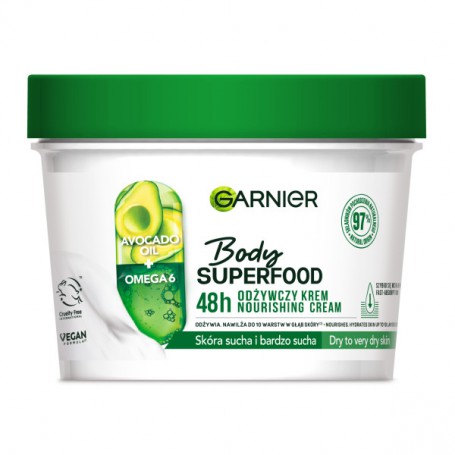 Body Superfood Avocado odżywczy krem z olejkiem z awokado i kwa