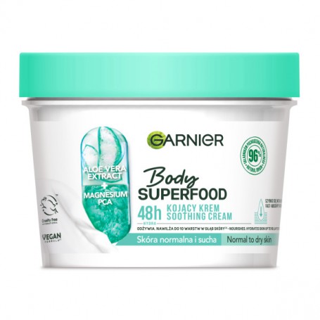 Body Superfood Aloe kojący krem z ekstraktem z aloesu i solą m