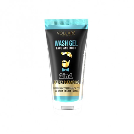 Żel do mycia twarzy i ciała głęboko oczyszczający dla męż