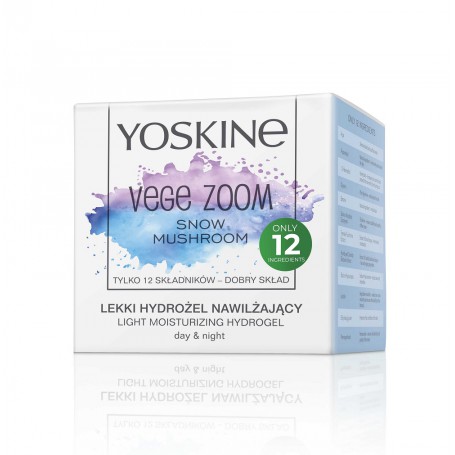 Vege Zoom lekki hydrożel nawilżający na dzień i na noc Snow 
