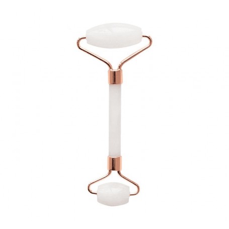 Roller do masażu twarzy Biały Jadeit