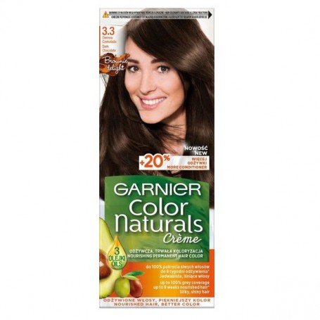 Color Naturals Creme krem koloryzujący do włosów 3.3 Ciemna C