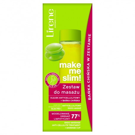 Make Me Slim! zestaw do masażu olejek antycellulitowy 100ml + b