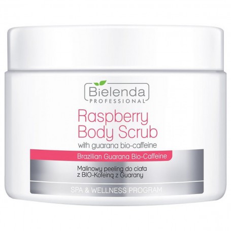 Raspberry Body Scrub malinowy peeling do ciała z bio-kofeiną z