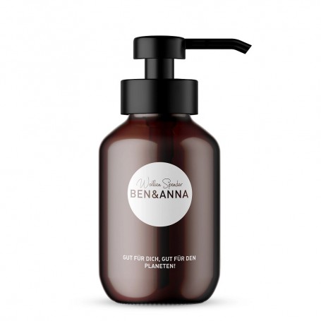 Szklana butelka z dozownikiem do mydła w tabletkach 200ml