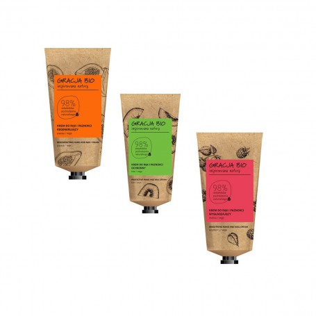 Zestaw Bio regenerujący krem do rąk Papaja 50ml + ochronny kre