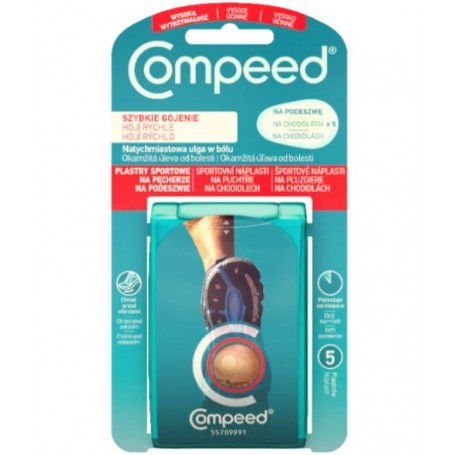 Plastry sportowe na pęcherze na podeszwie 5szt.