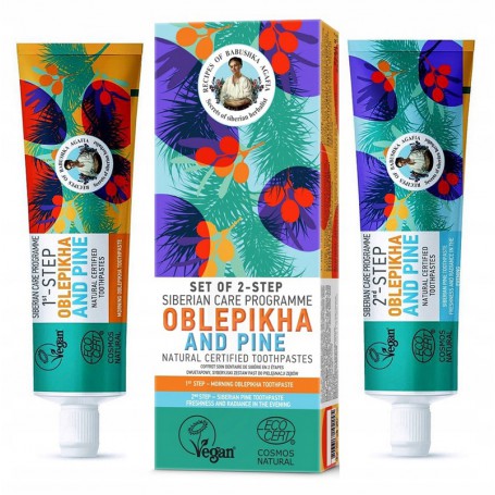 Natural Toothpastes dwuetapowy zestaw naturalnych past do zębó
