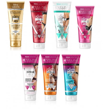 Slim Extreme 4D złote serum 2x250ml + aktywator 2x250ml + wyszc