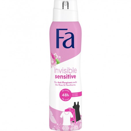 Invisible Sensitive 48h antyperspirant w sprayu o zapachu róży