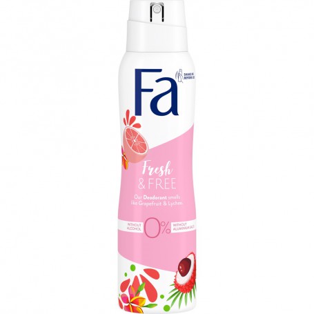 Fresh&Free Grapefruit & Lychee 48h dezodorant w sprayu o zapachu