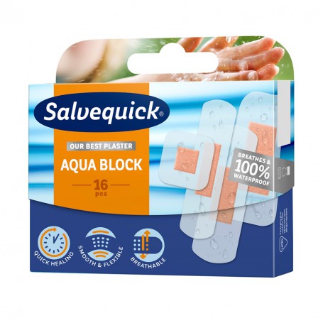 Aqua Block wodoodporne plastry opatrunkowe 16szt.