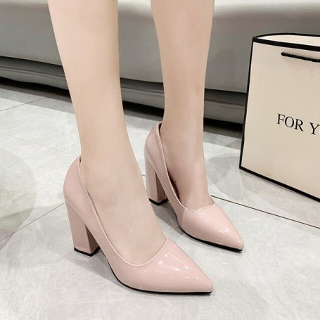 Women's High Heels Pumps Shoes Pointed Toe Fashion