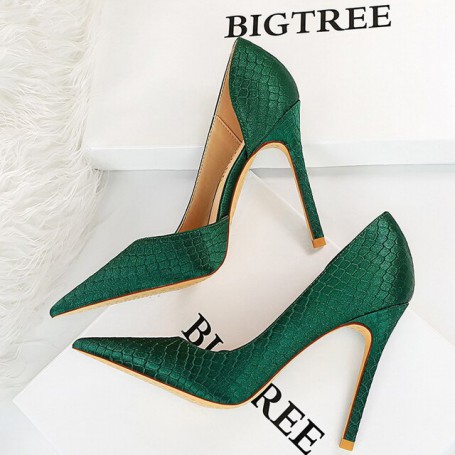Women's Sexy Snake Pattern Super High Heels