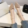 Women's Wild Thick with Pointed Single Shoes Comfortable Sexy High Heels