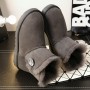 Women's Natural Fur Real Wool Ankle Snow Boots