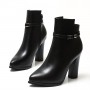 Women's Ankle Boots High Heels Pointed Toe Fashion