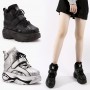 Women's Pumps Chunky Sole Sneakers Thick Heel Shoes