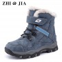 Boys/Girls High Quality Snow Boots Cotton Shoes Leather
