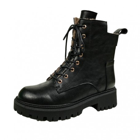 Women's Wool Fur Boots Leather Shoes