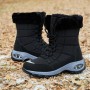 Women's Snow Boots Platform Thick Fur Heels