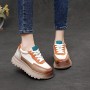 Women's Casual Sneakers National Style Leisure Slim Wedge