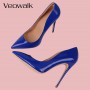 Women's Patent Leather Pointed Toe Stilettos High Heels