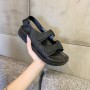 2022 Korean Version Fashion Beach Sandals Women's Roman Sandals Platform Buckle Summer Shoes Women's Flat Sandals