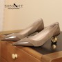 Women's Flat Leather Shoes Pointed Toe Fashion