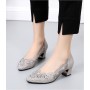 Women's Flat Genuine Leather Med Heels Shoes